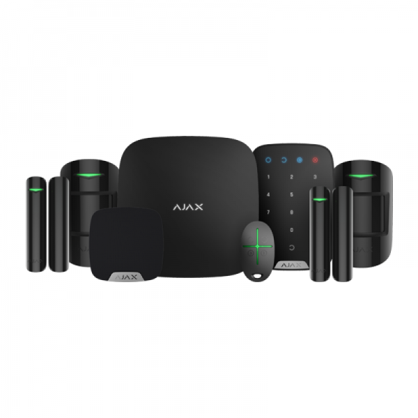 AJAX Draadloos Alarmsysteem Luxe Set Zwart AJAX Draadloos Alarmsysteem Luxe Set Zwart
